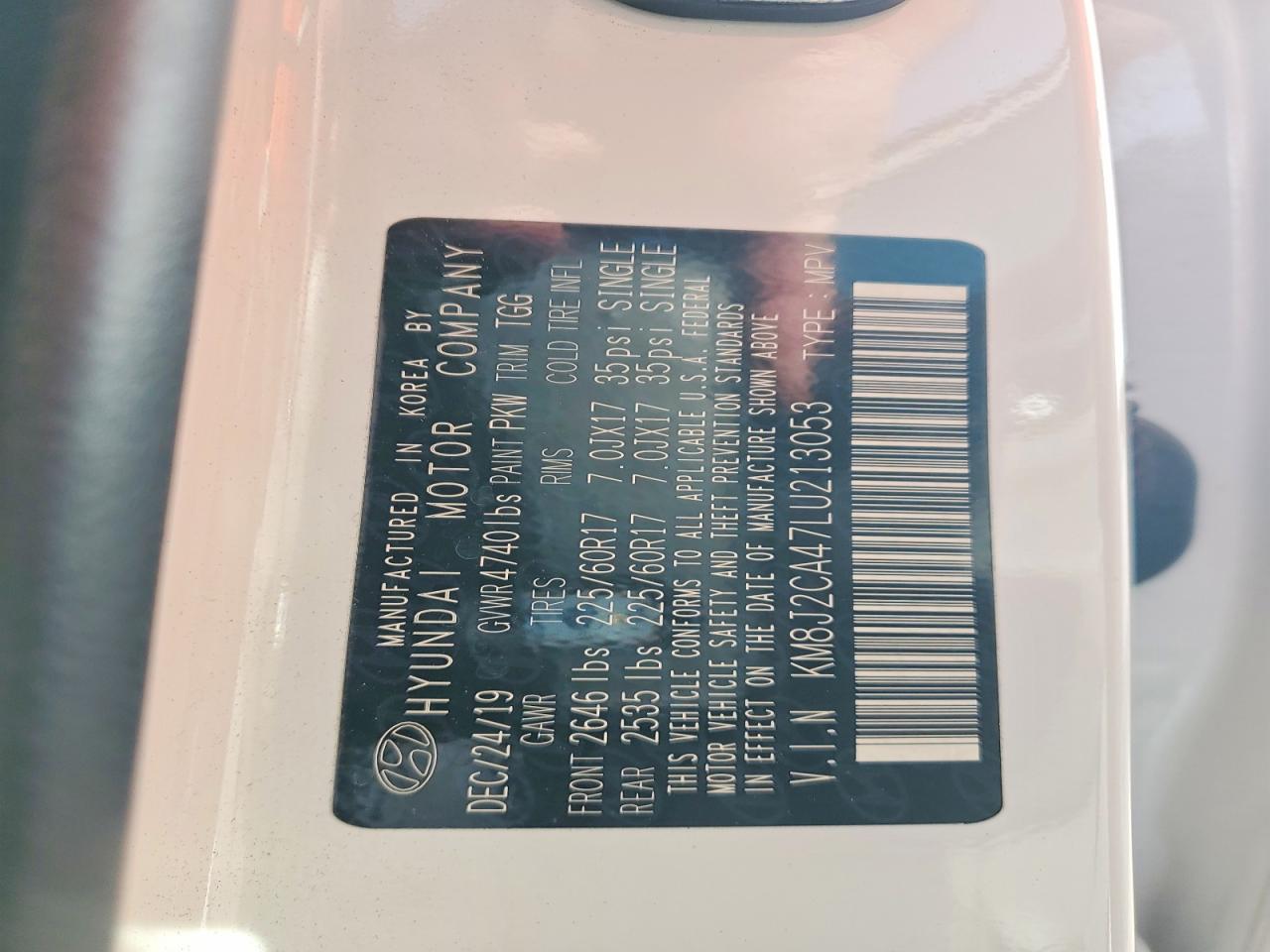 2020 HYUNDAI TUCSON SE photo 13