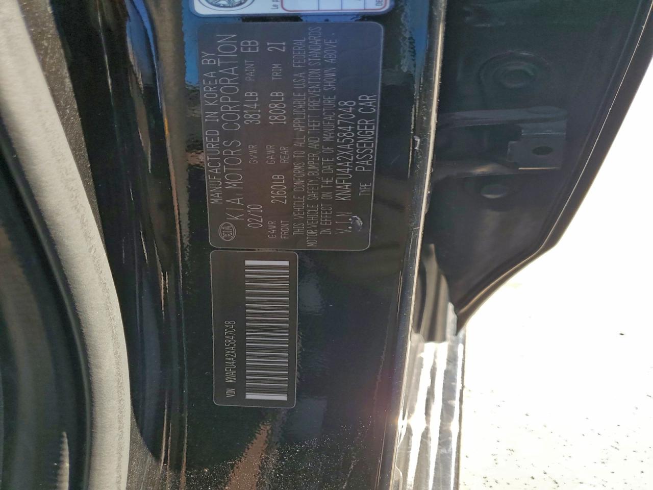 2010 KIA FORTE EX photo 23