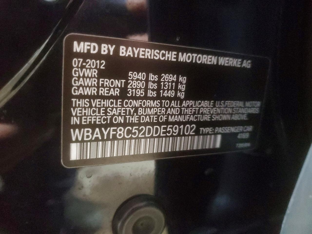 2013 BMW 750 LXI photo 12