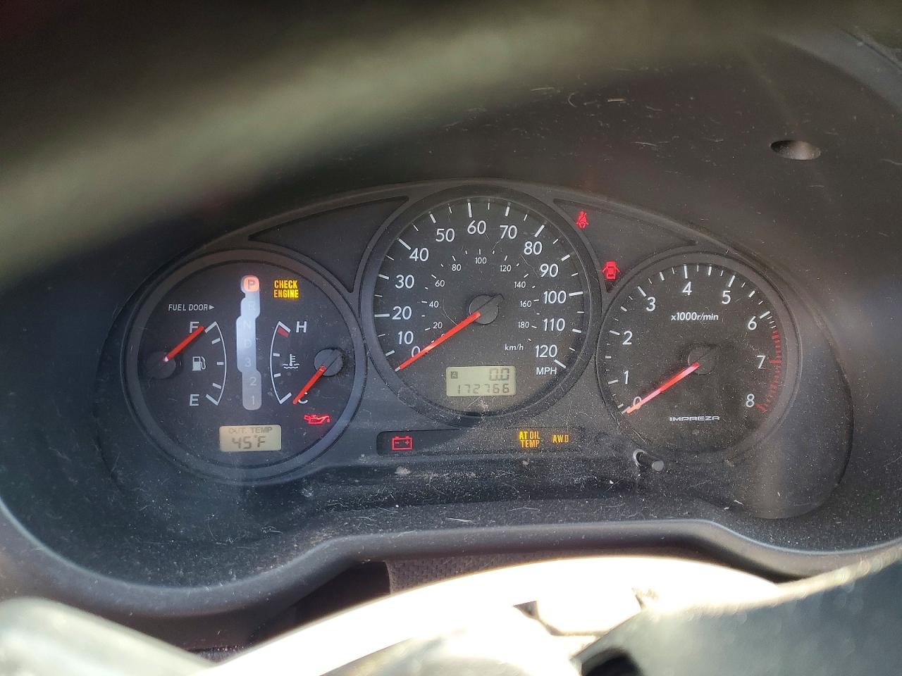 2007 SUBARU IMPREZA 2.5I photo 9