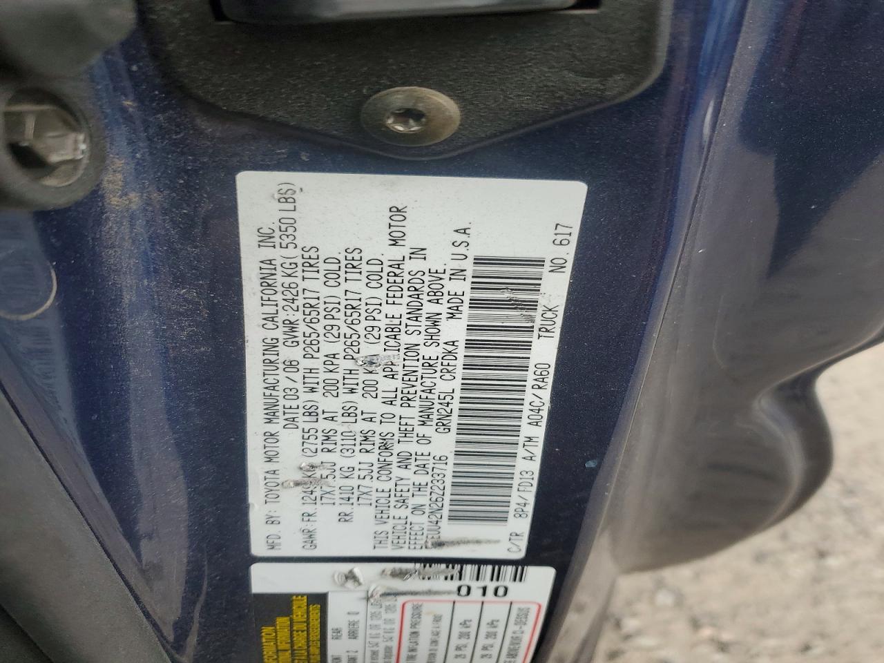 2006 TOYOTA TACOMA ACCESS CAB photo 34