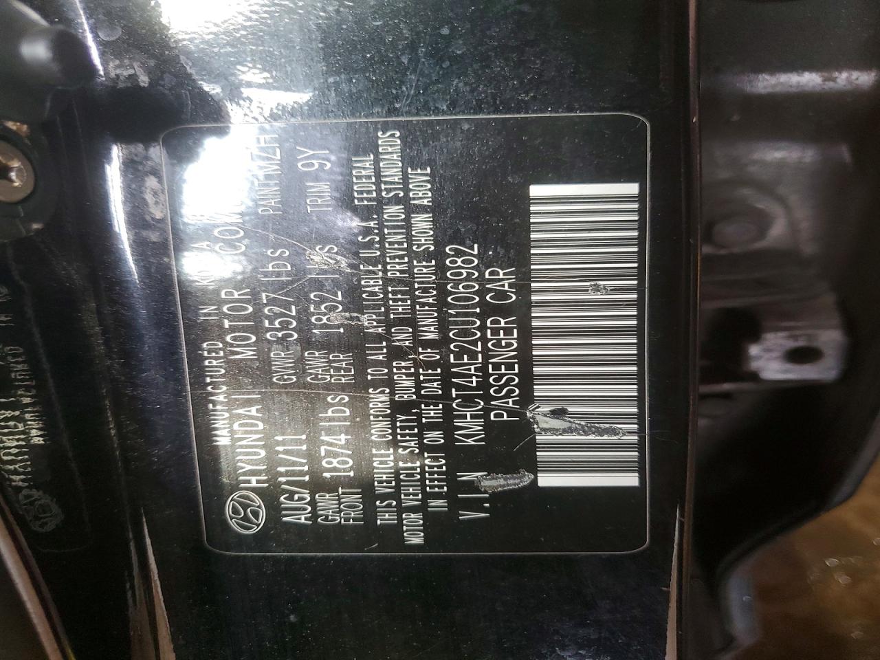 2012 HYUNDAI ACCENT GLS photo 12