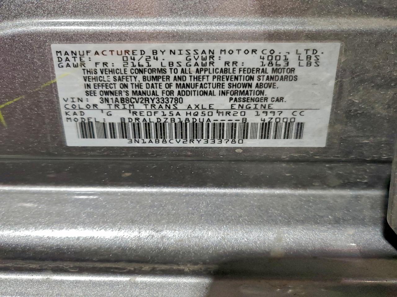 2024 NISSAN SENTRA SV photo 12