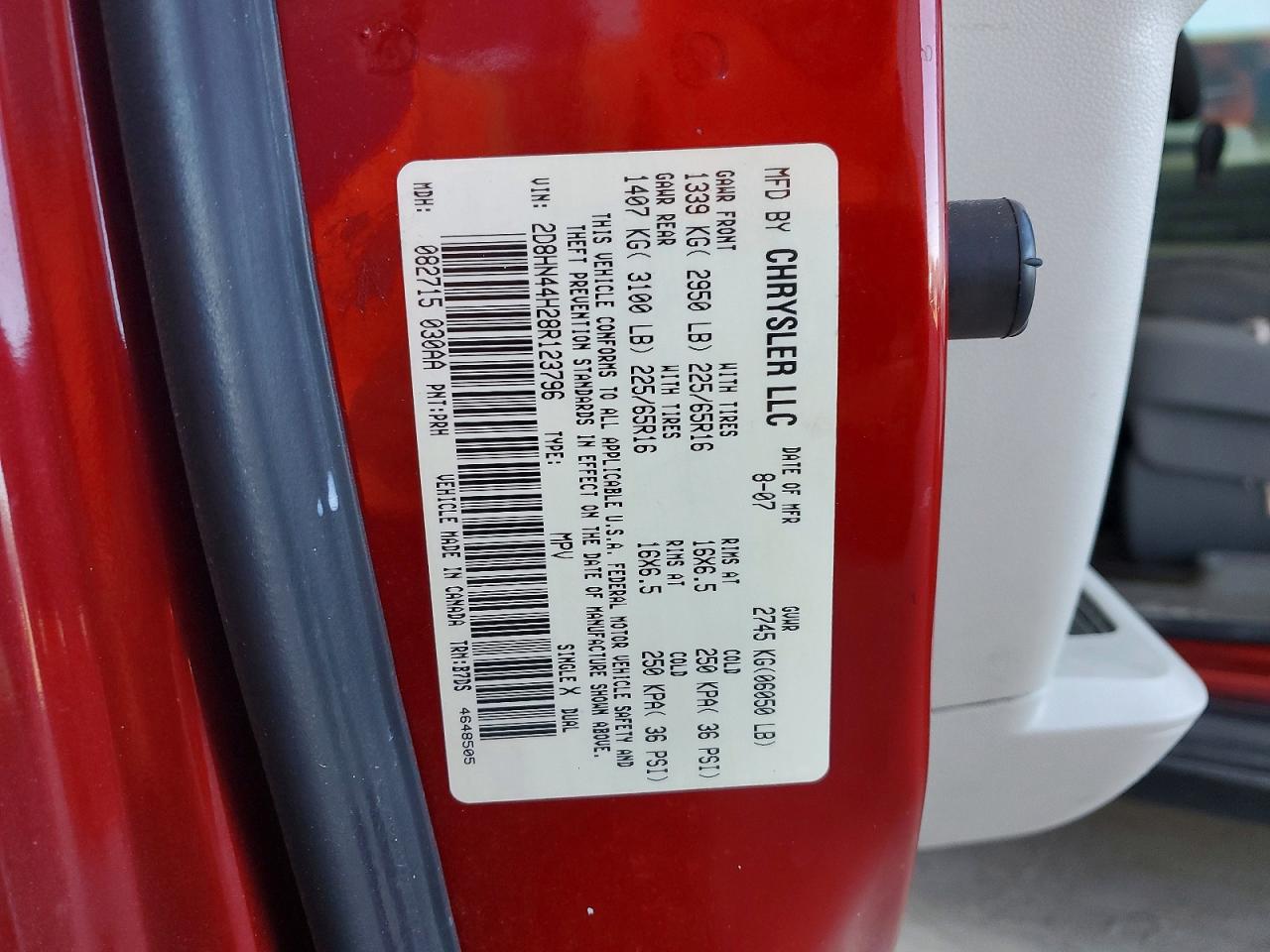 2008 DODGE GRAND CARAVAN SE photo 37