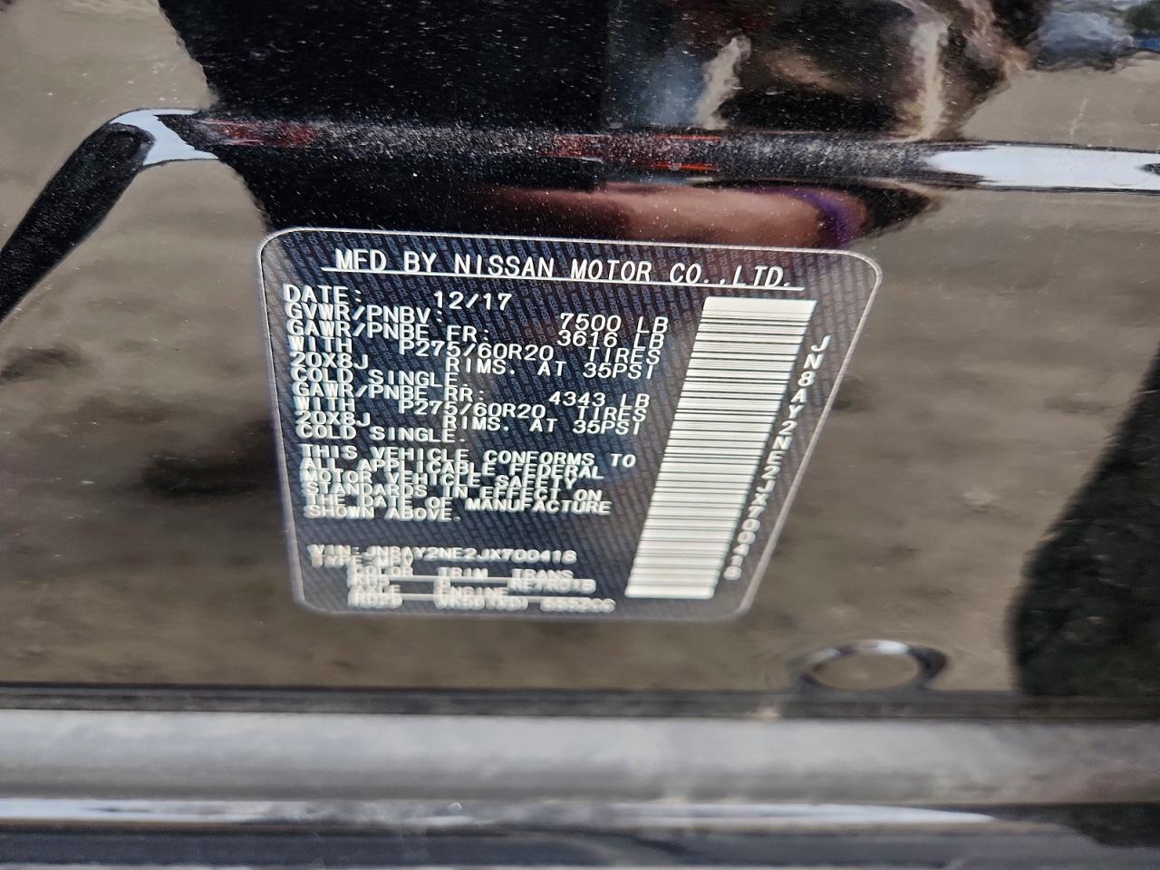 2018 NISSAN ARMADA PLATINUM photo 13