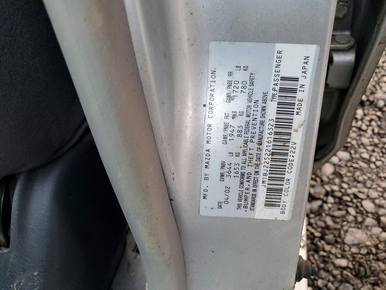 2002 MAZDA PROTEGE DX photo 13