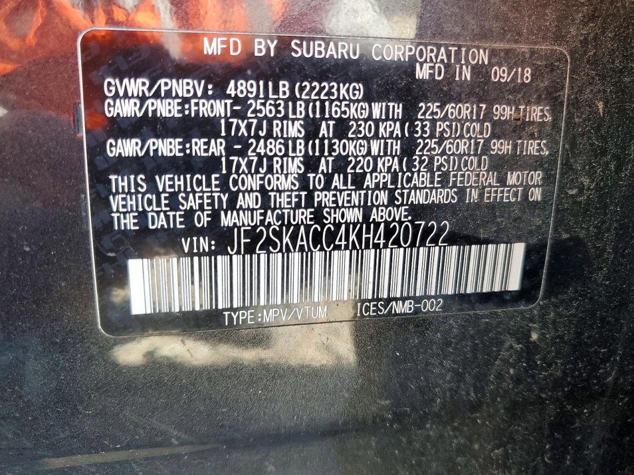 2019 SUBARU FORESTER photo 13