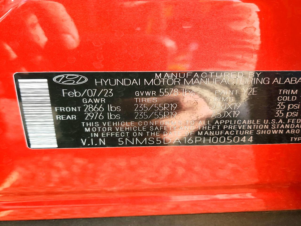 2023 HYUNDAI SANTA FE LIMITED photo 25
