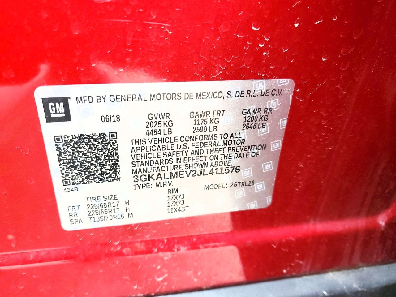 2018 GMC TERRAIN SLE photo 27