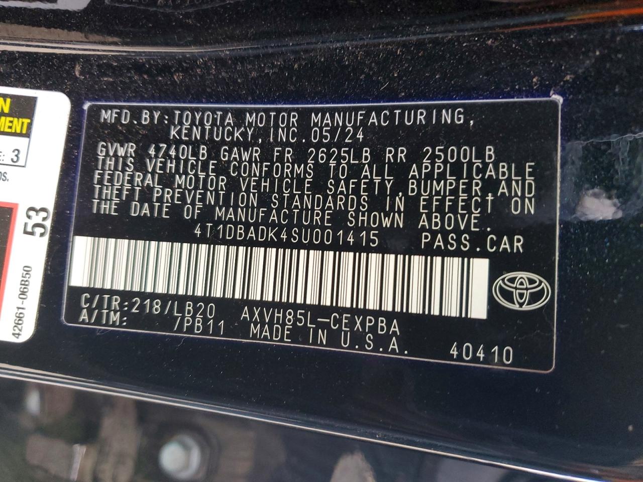 2025 TOYOTA CAMRY XSE photo 25