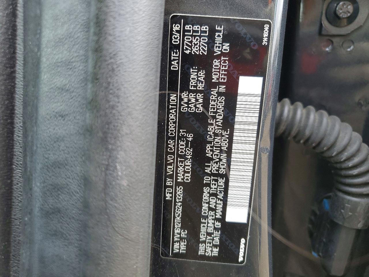 2016 VOLVO S60 PREMIER photo 34