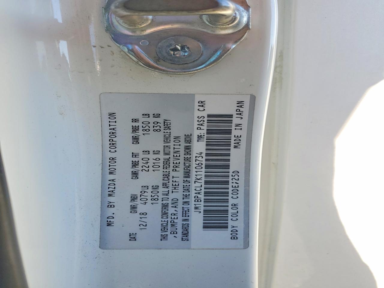 2019 MAZDA 3 PREFERRED PLUS photo 34