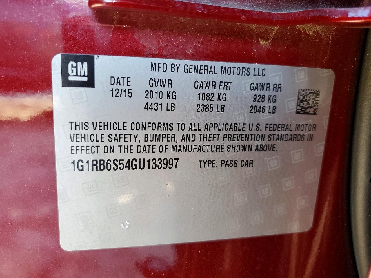 2016 CHEVROLET VOLT LTZ photo 34