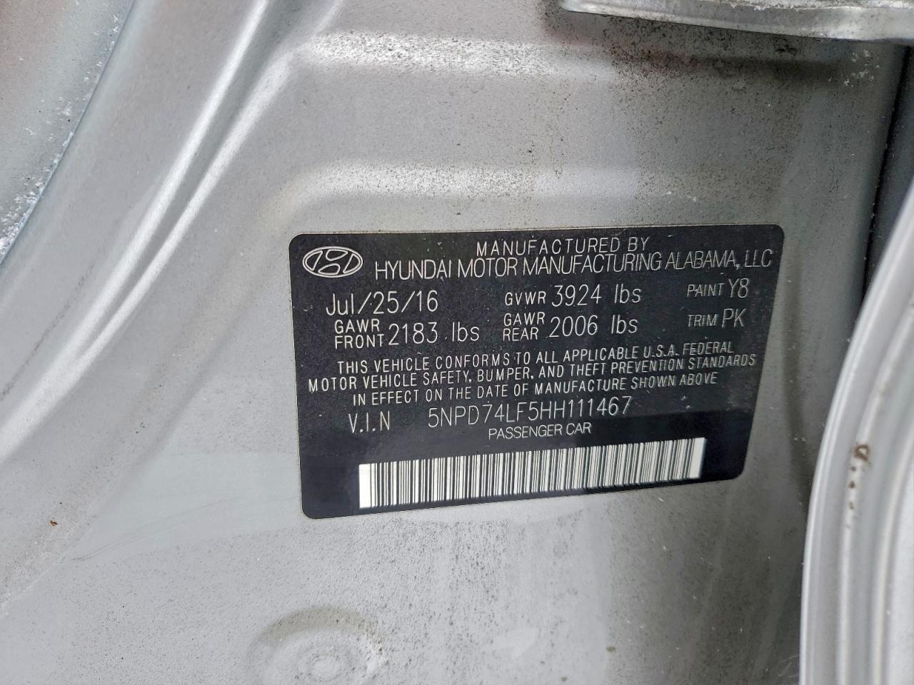 2017 HYUNDAI ELANTRA SE photo 13