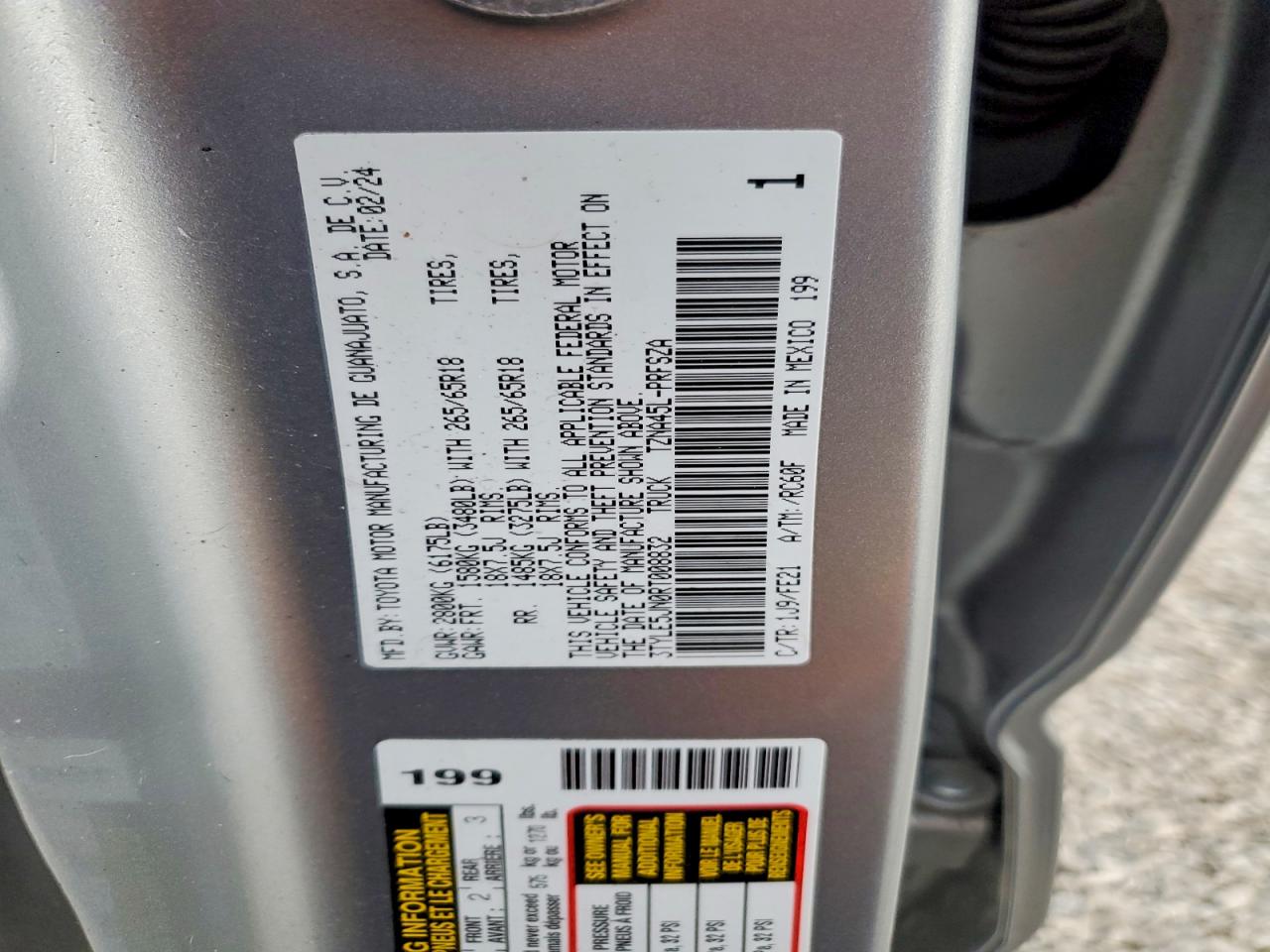 2024 TOYOTA TACOMA DOUBLE CAB photo 12