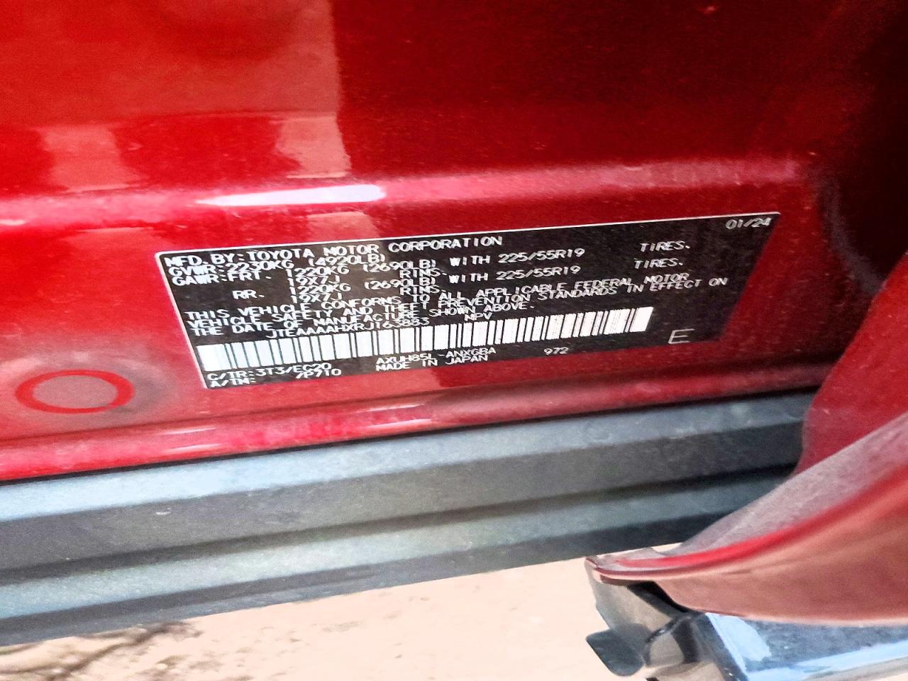 2024 TOYOTA VENZA LE photo 23