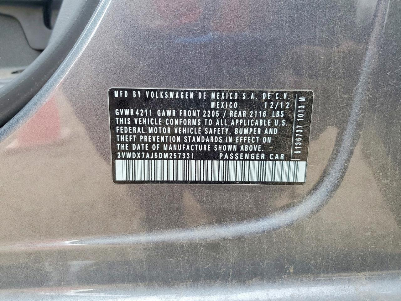 2013 VOLKSWAGEN JETTA SE photo 13