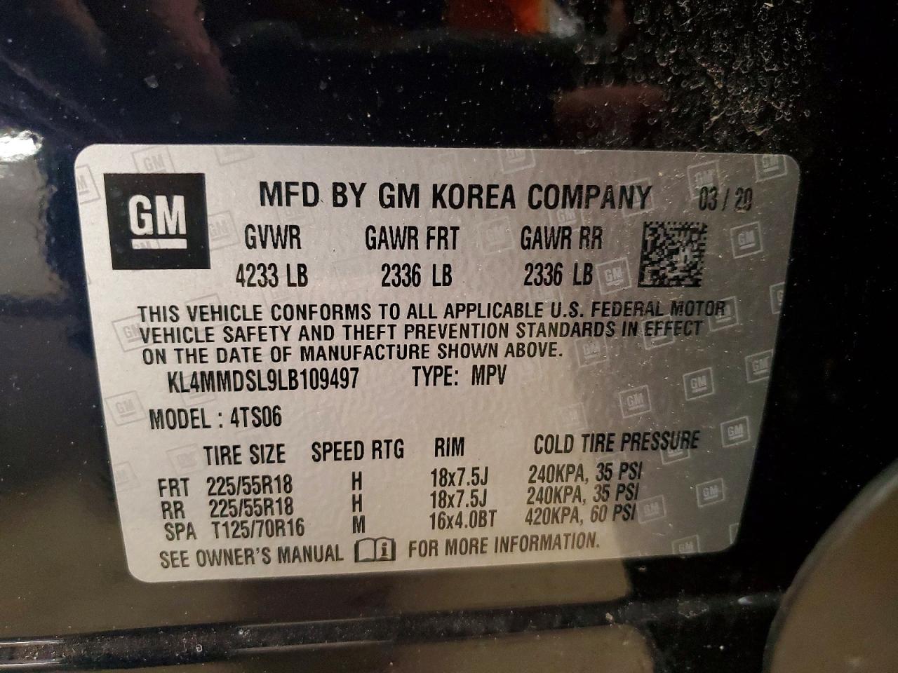 2020 BUICK ENCORE GX SELECT photo 13