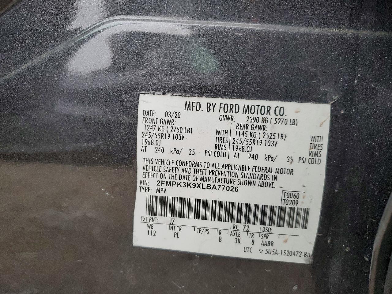 2020 FORD EDGE TITANIUM photo 23