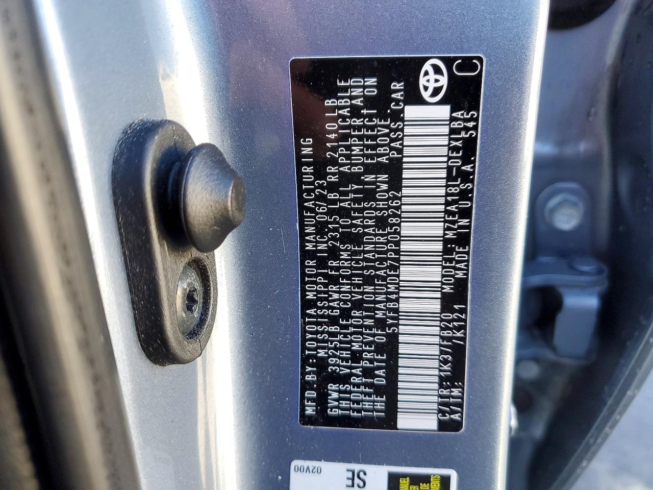 2023 TOYOTA COROLLA LE photo 23