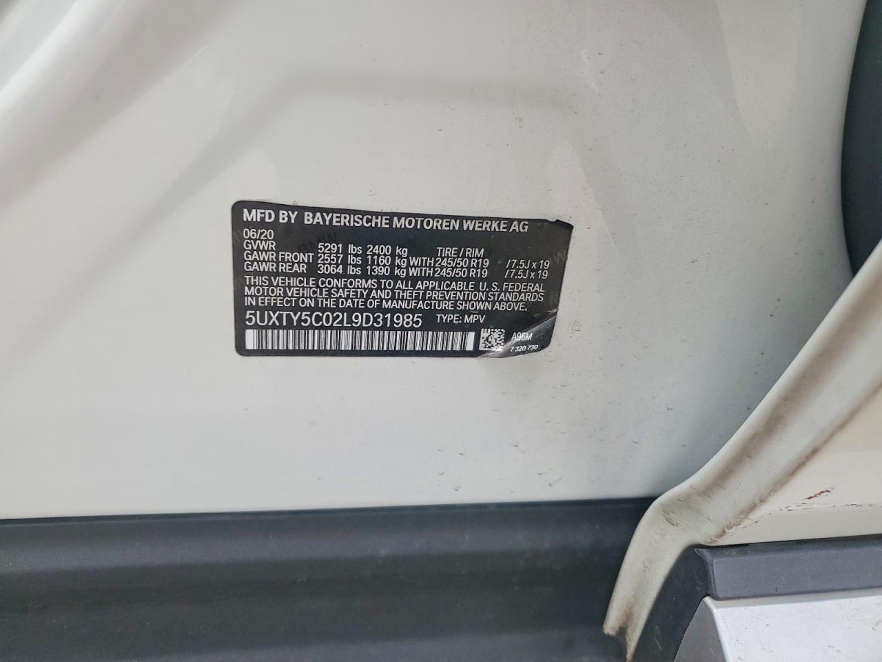 2020 BMW X3 XDRIVE30I photo 25