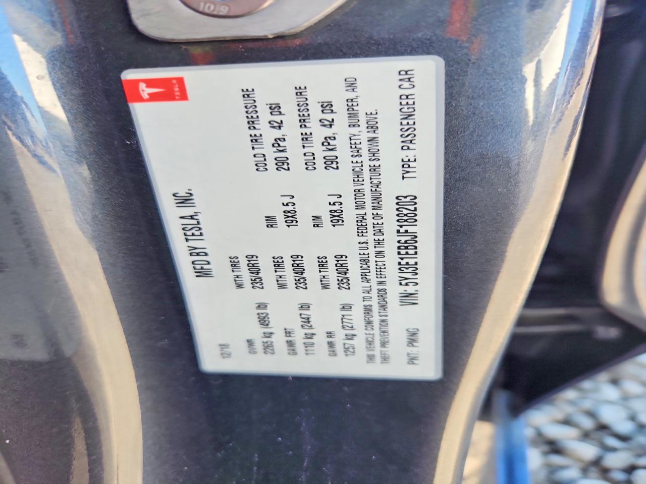 2018 TESLA MODEL 3 photo 23