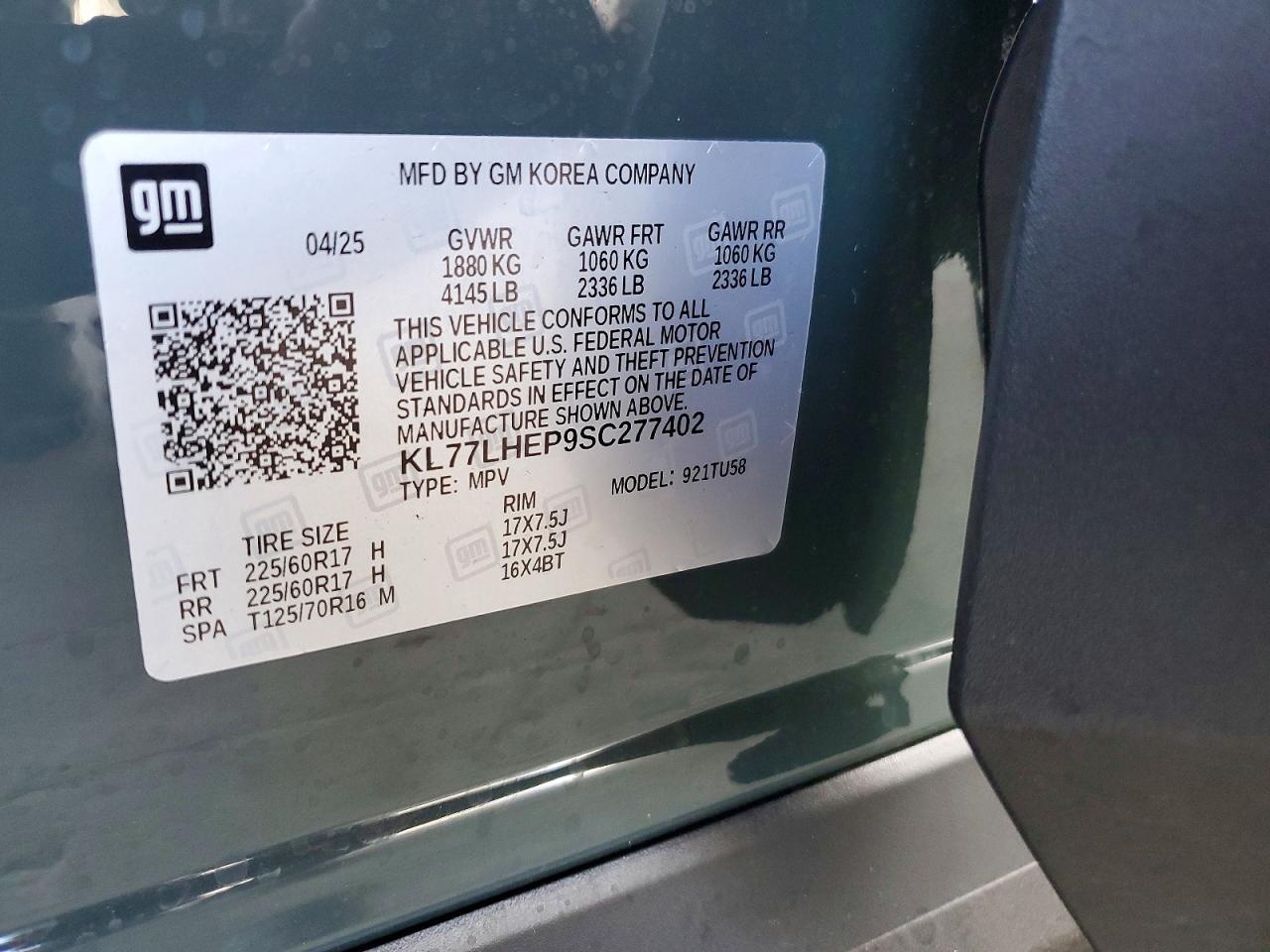2025 CHEVROLET TRAX 1LT photo 13