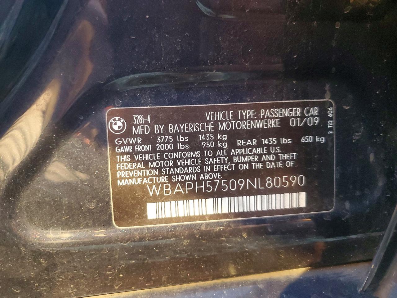 2009 BMW 328 I SULEV photo 12
