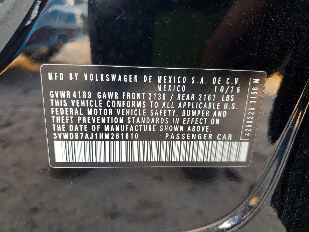 2017 VOLKSWAGEN JETTA SE photo 12