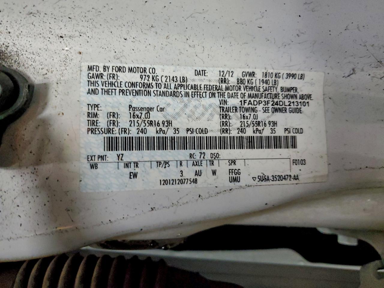 2013 FORD FOCUS SE photo 12