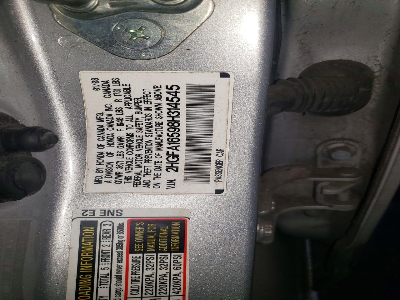2008 HONDA CIVIC LX photo 12