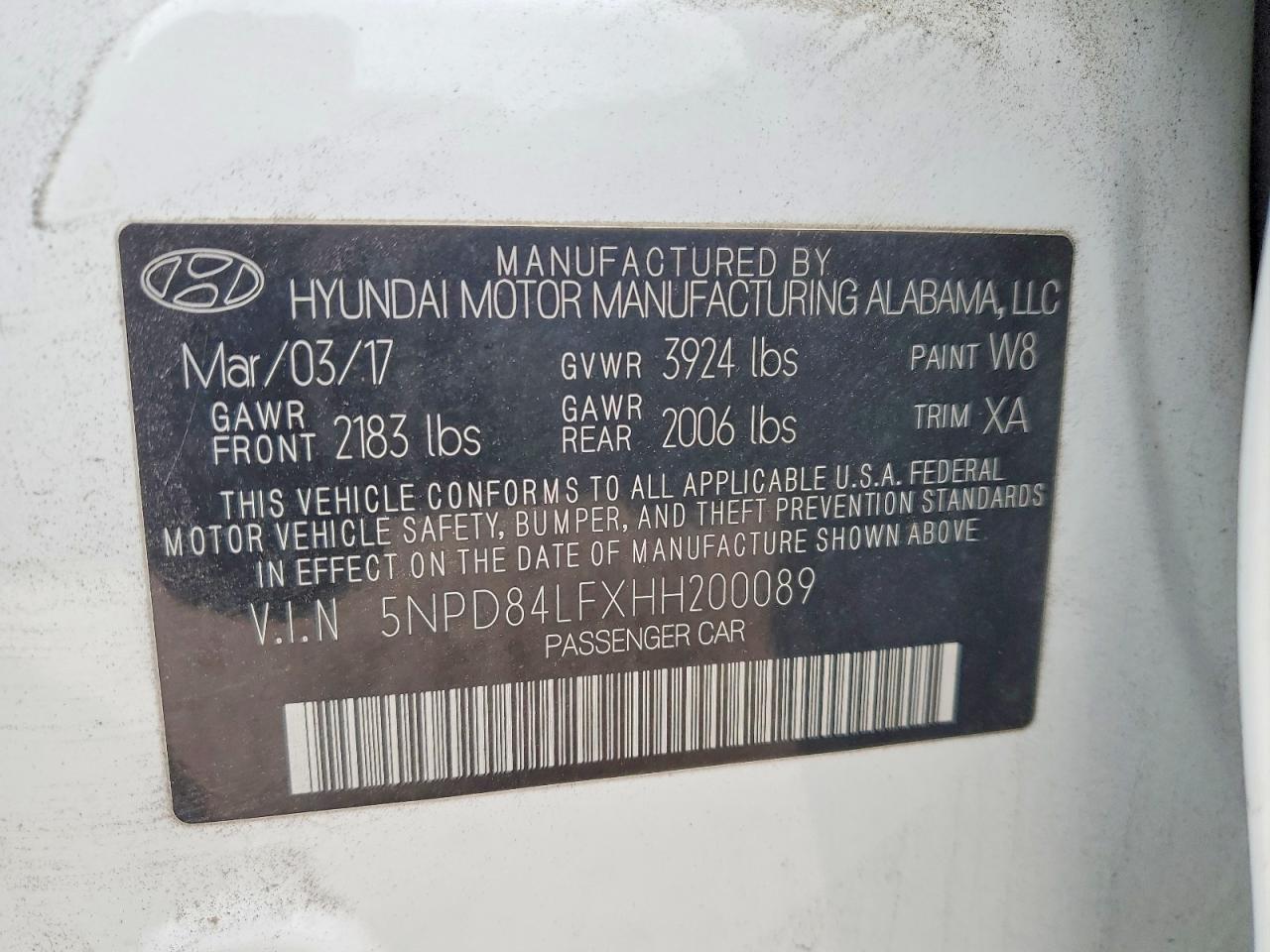 2017 HYUNDAI ELANTRA SE photo 12