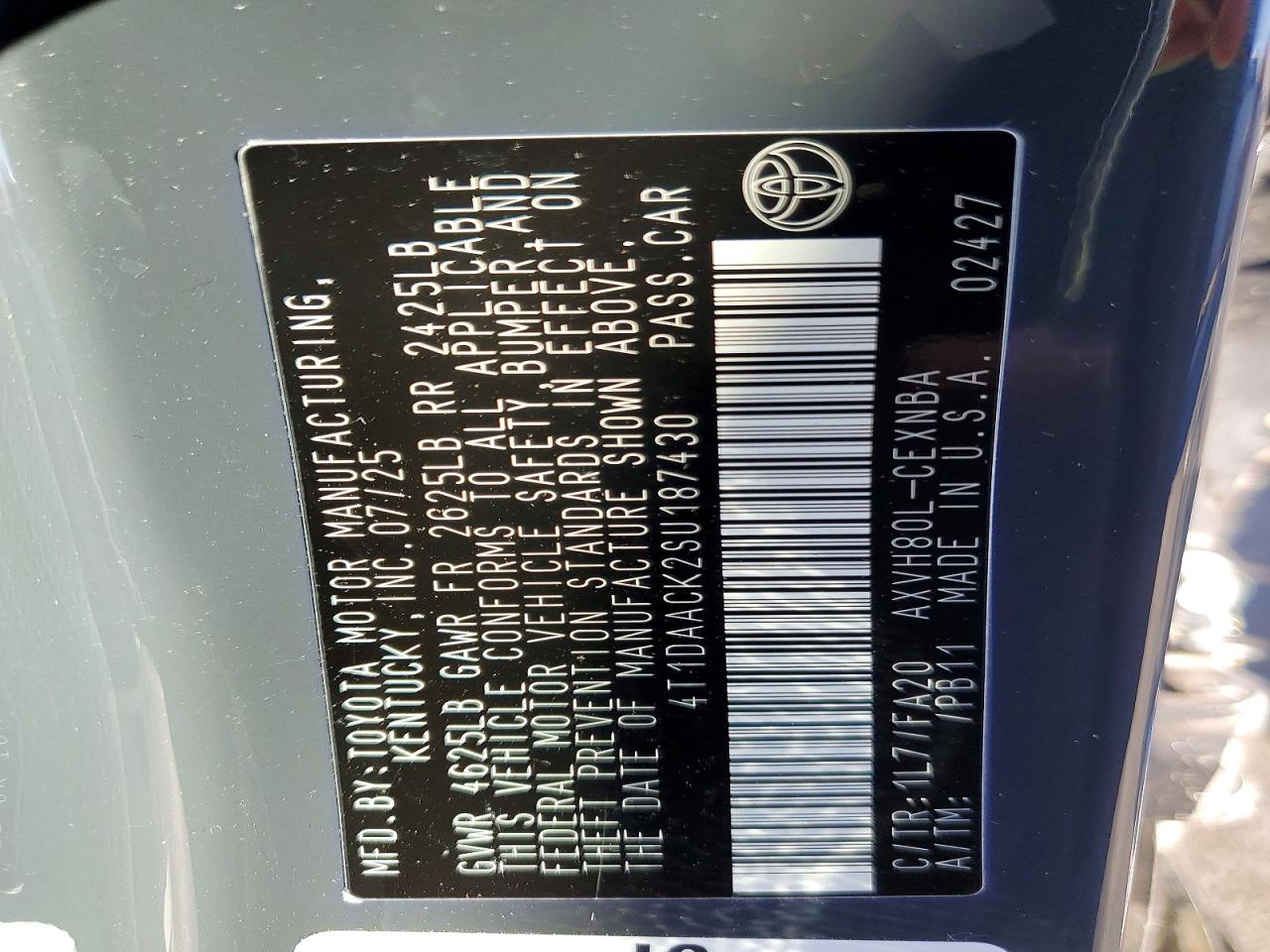 2025 TOYOTA CAMRY XSE photo 12