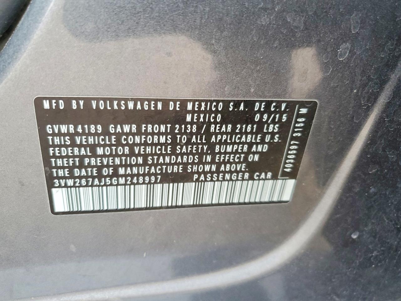 2016 VOLKSWAGEN JETTA S photo 23
