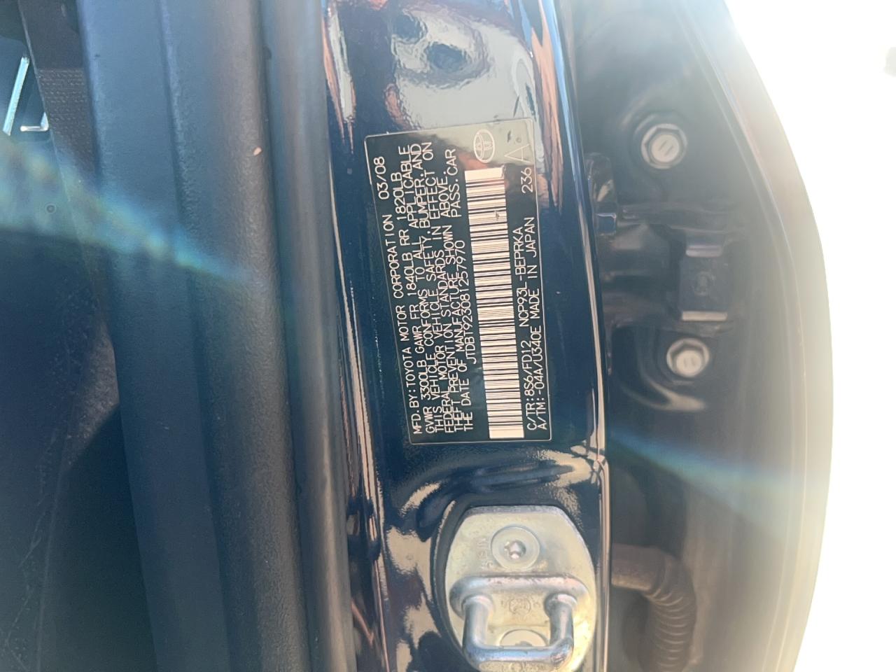 2008 TOYOTA YARIS photo 10