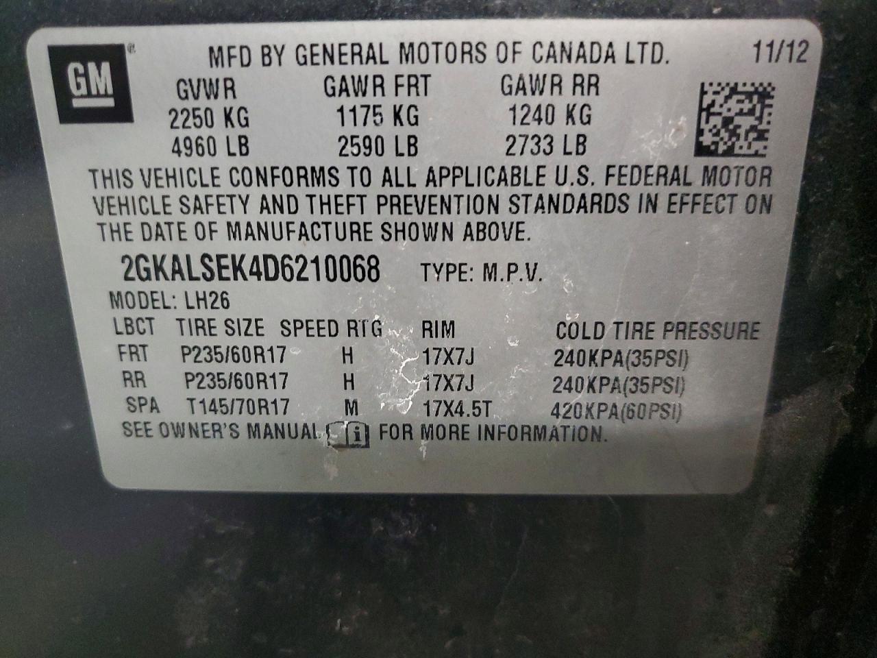 2013 GMC TERRAIN SLE photo 49