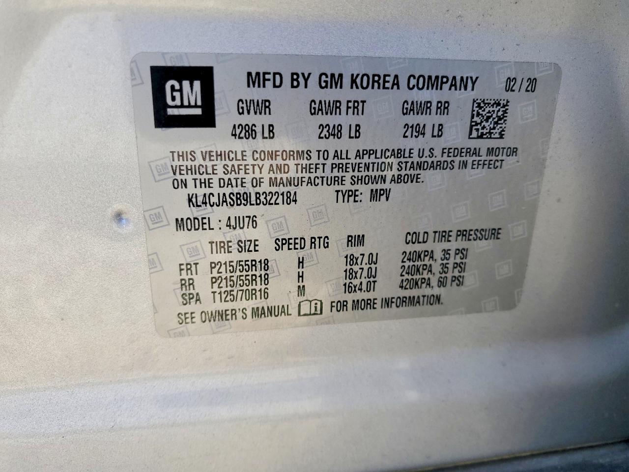 2020 BUICK ENCORE PREFERRED photo 13