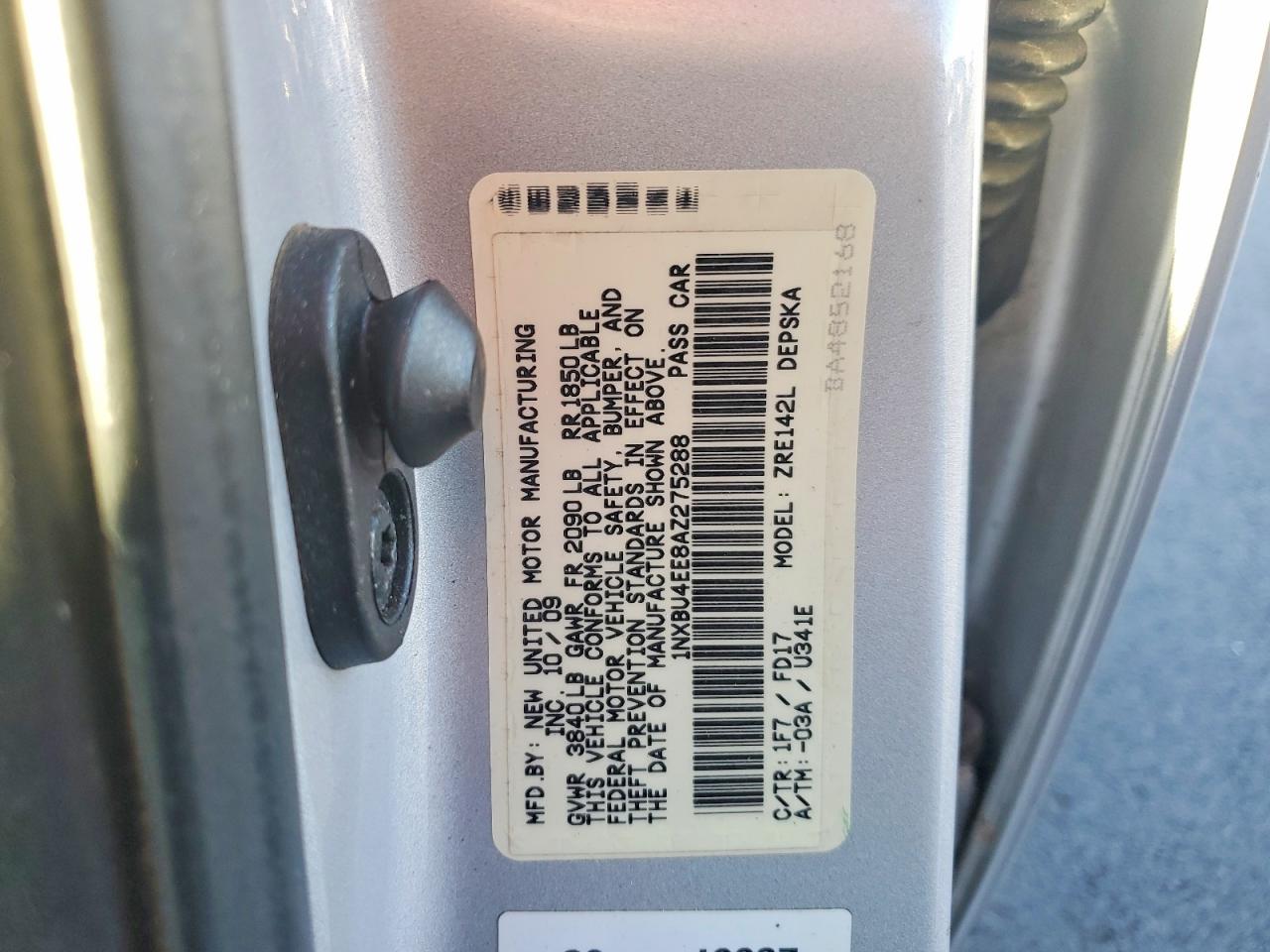 2010 TOYOTA COROLLA BASE photo 12
