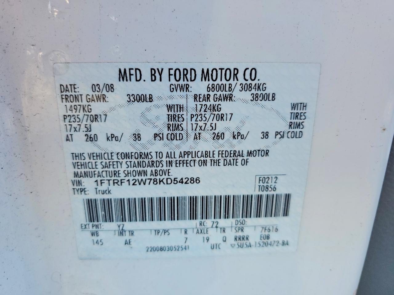 2008 FORD F150 photo 23