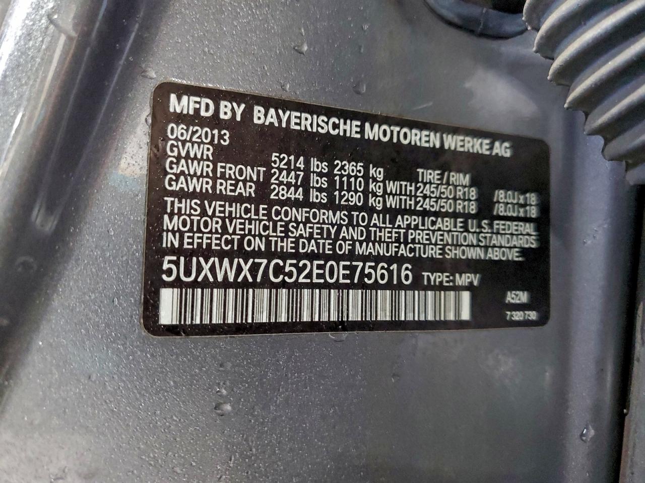 2014 BMW X3 XDRIVE35I photo 13
