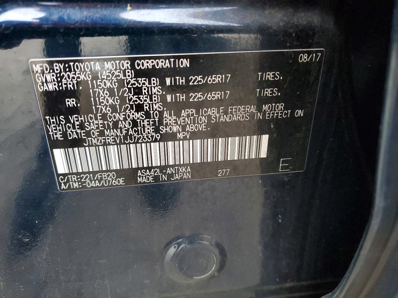 2018 TOYOTA RAV4 LE photo 13