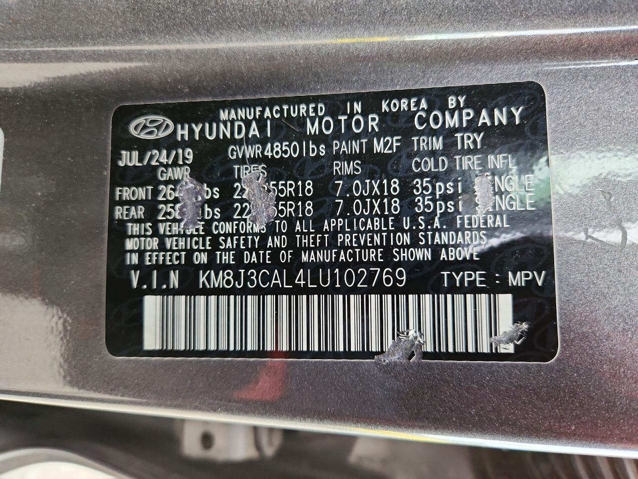 2020 HYUNDAI TUCSON LIMITED photo 25