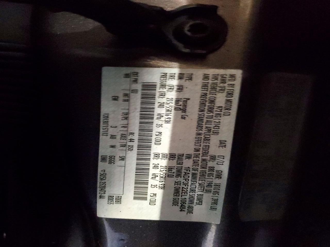 2014 FORD FOCUS SE photo 12