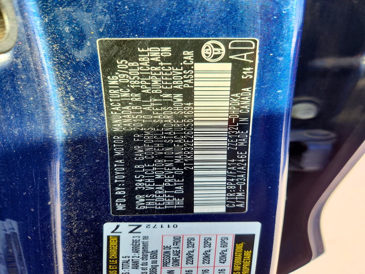 2006 TOYOTA COROLLA MATRIX XR photo 12