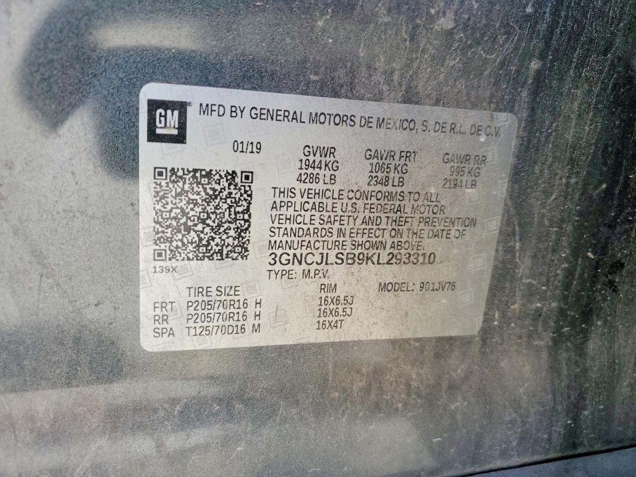 2019 CHEVROLET TRAX 1LT photo 13