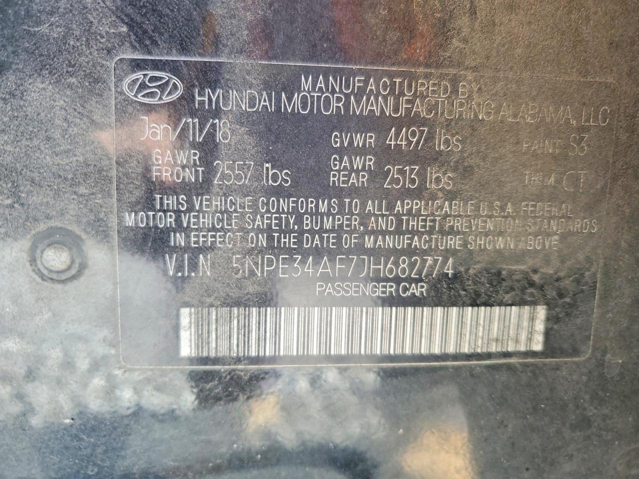 2018 HYUNDAI SONATA SPORT photo 12