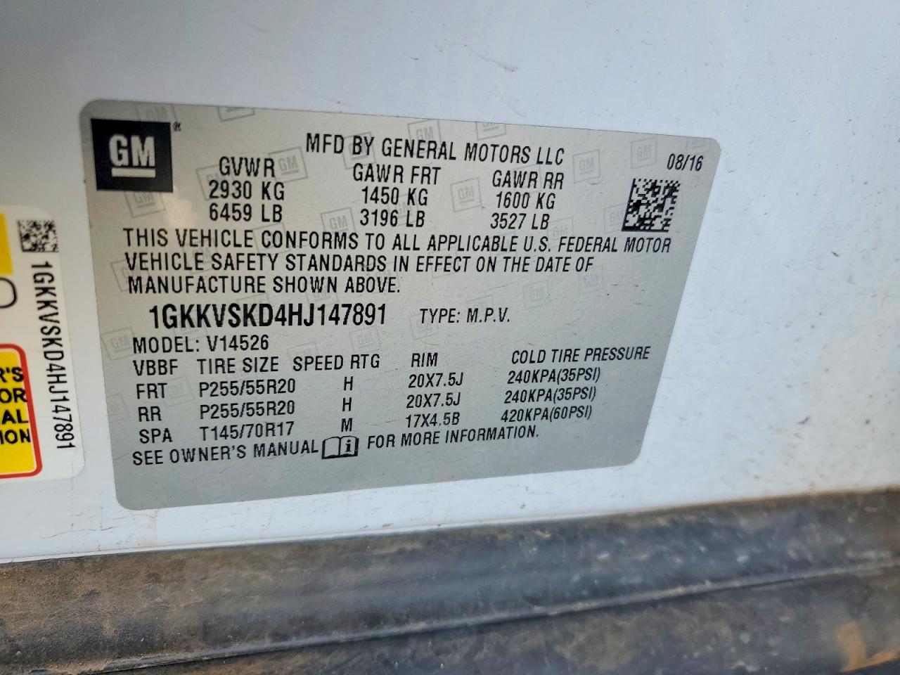2017 GMC ACADIA LIMITED SLT-2 photo 13
