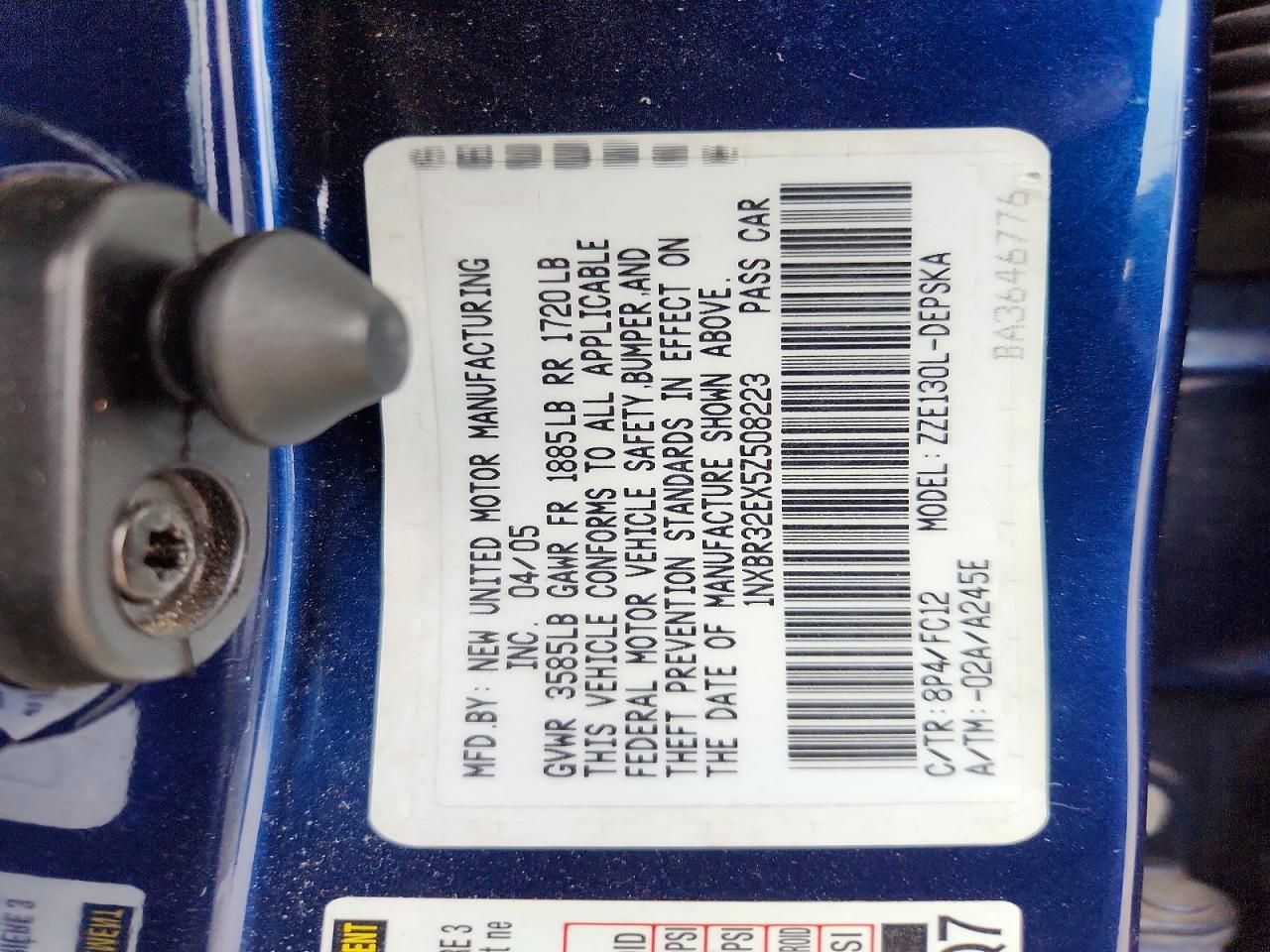 2005 TOYOTA COROLLA CE photo 13