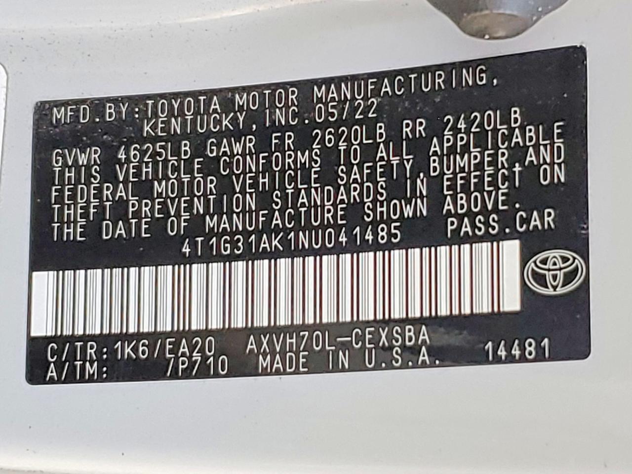 2022 TOYOTA CAMRY NIGHT SHADE photo 25