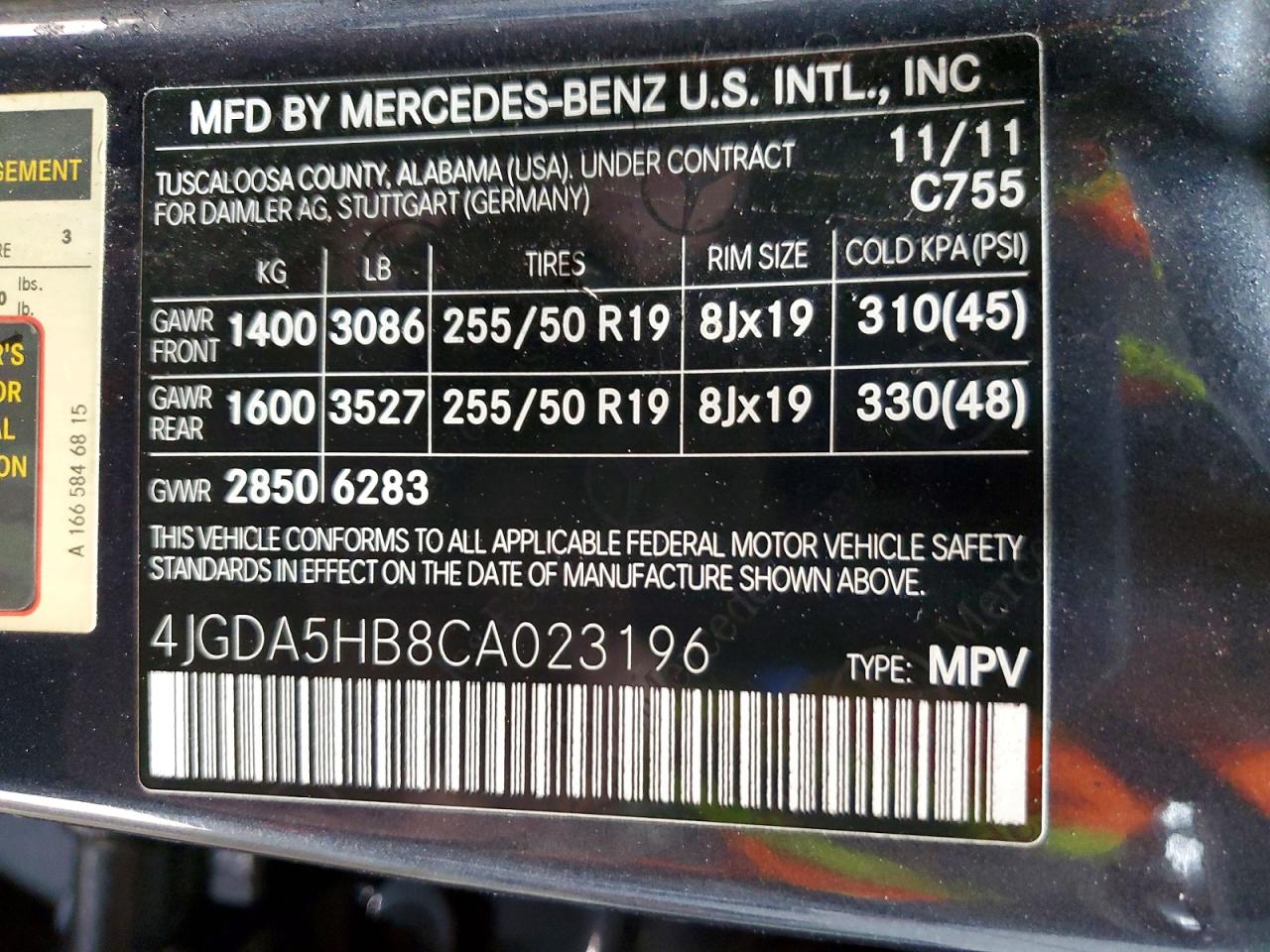 2012 MERCEDES-BENZ ML 350 4MATIC photo 40